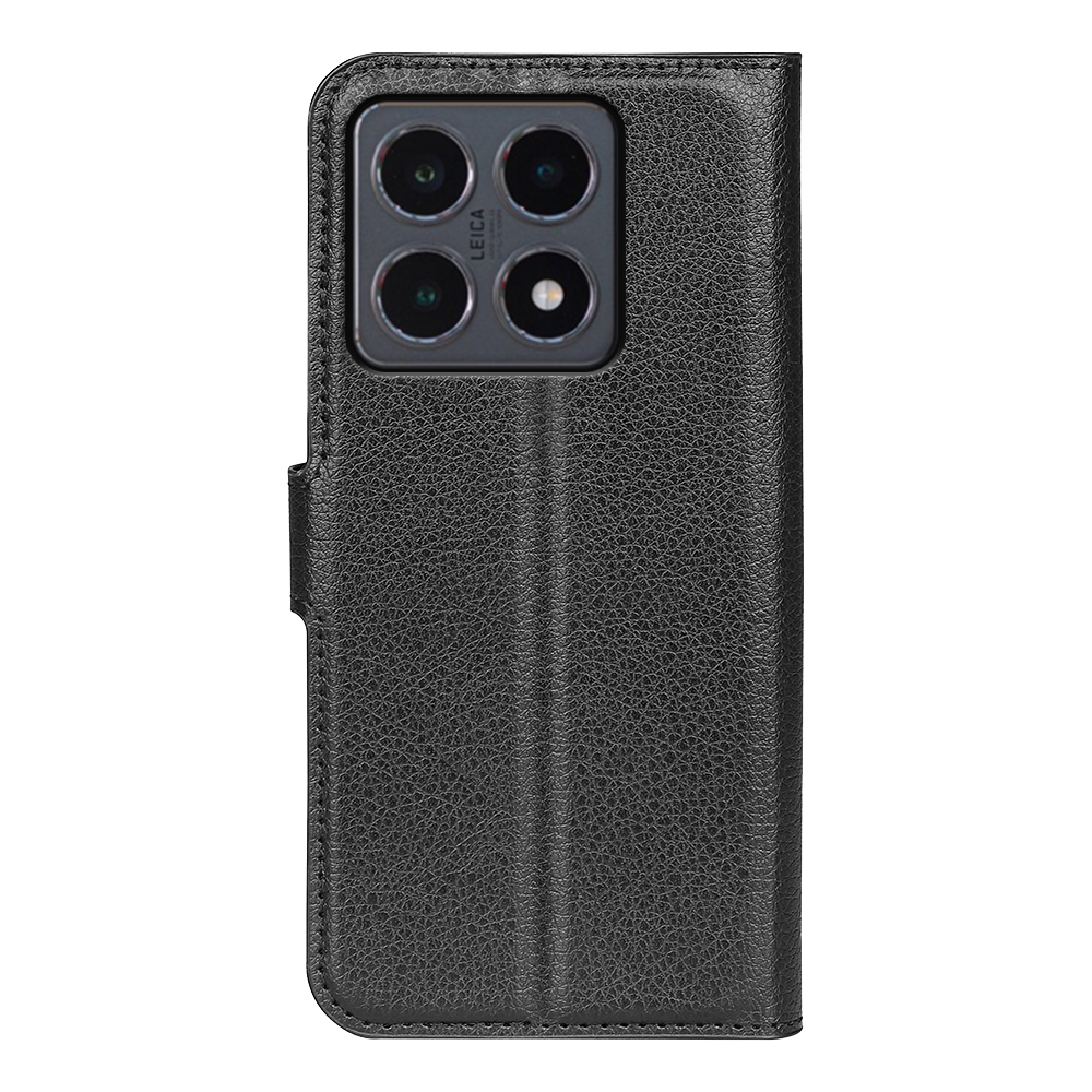  Xiaomi 15T Fodral Litchi Läder Svart