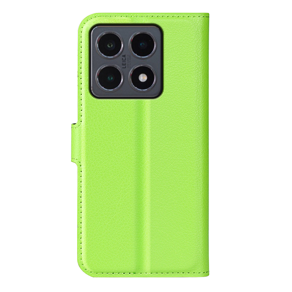  Xiaomi 15T Fodral Litchi Läder Grön