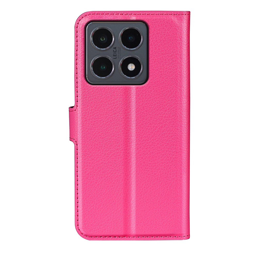  Xiaomi 15T Fodral Litchi Läder Rosa