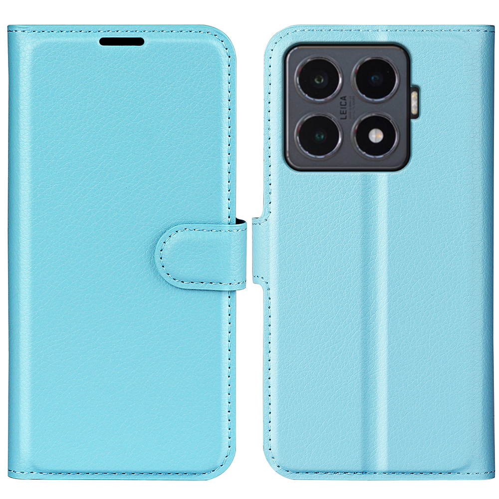  Xiaomi 15T Pro Fodral Litchi Läder Blå