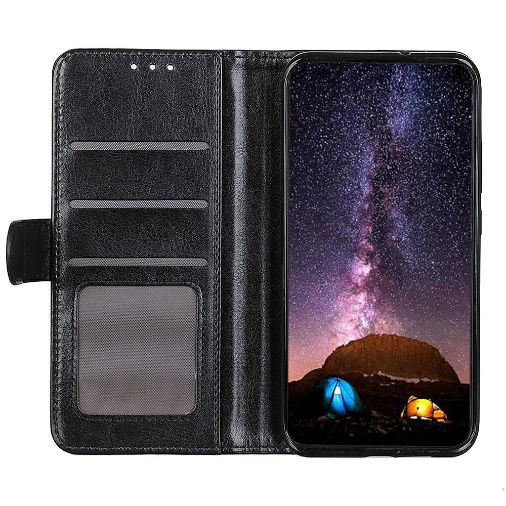  Xiaomi 15T Fodral Crazy Horse Läder Svart
