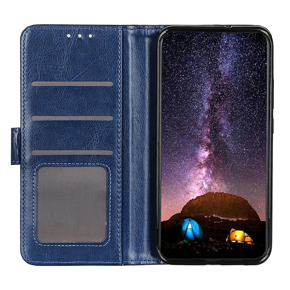  Xiaomi 15T Fodral Crazy Horse Läder Blå
