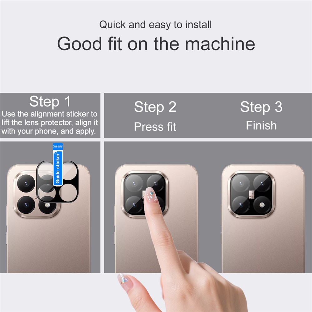 IMAK IMAK Xiaomi 15T Linsskydd Härdat Glas Svart