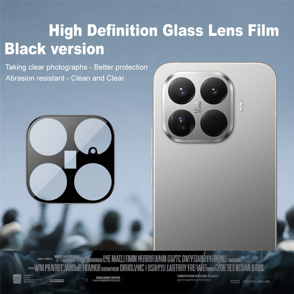 IMAK IMAK Xiaomi 15T Pro Linsskydd Härdat Glas Svart