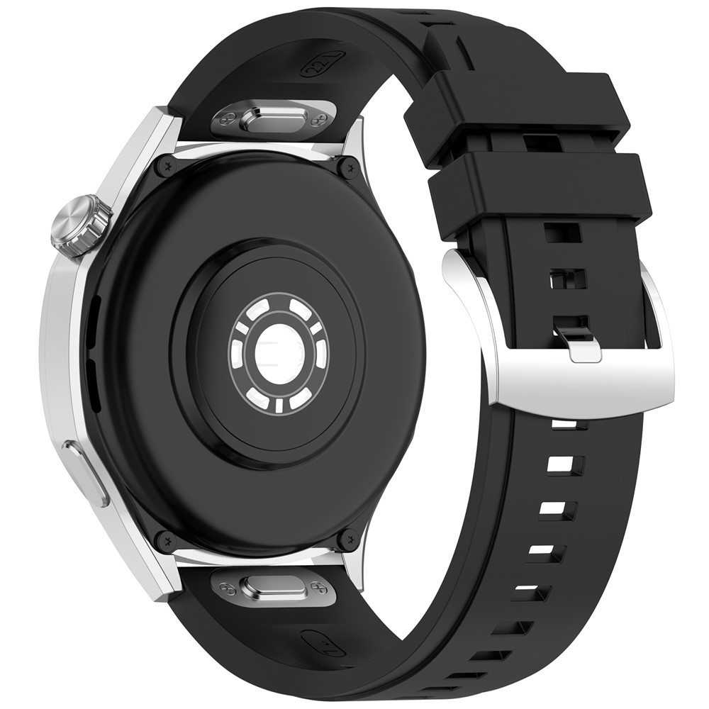  Klockarmband 22 mm Quick Release Silikon Svart
