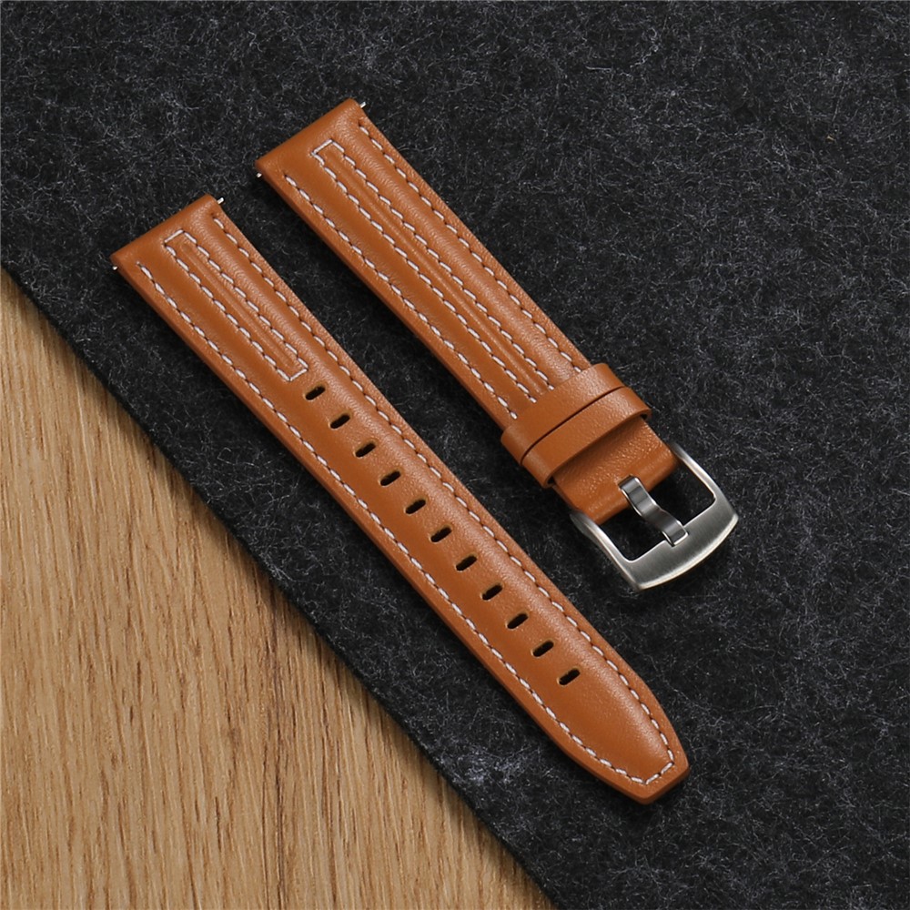  Klockarmband 18 mm Äkta Läder Svart