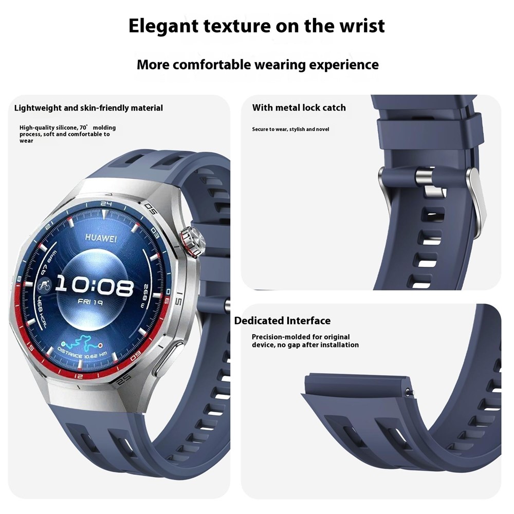  Huawei Watch GT 6 Pro 46 mm Armband FlexSilicone Blå