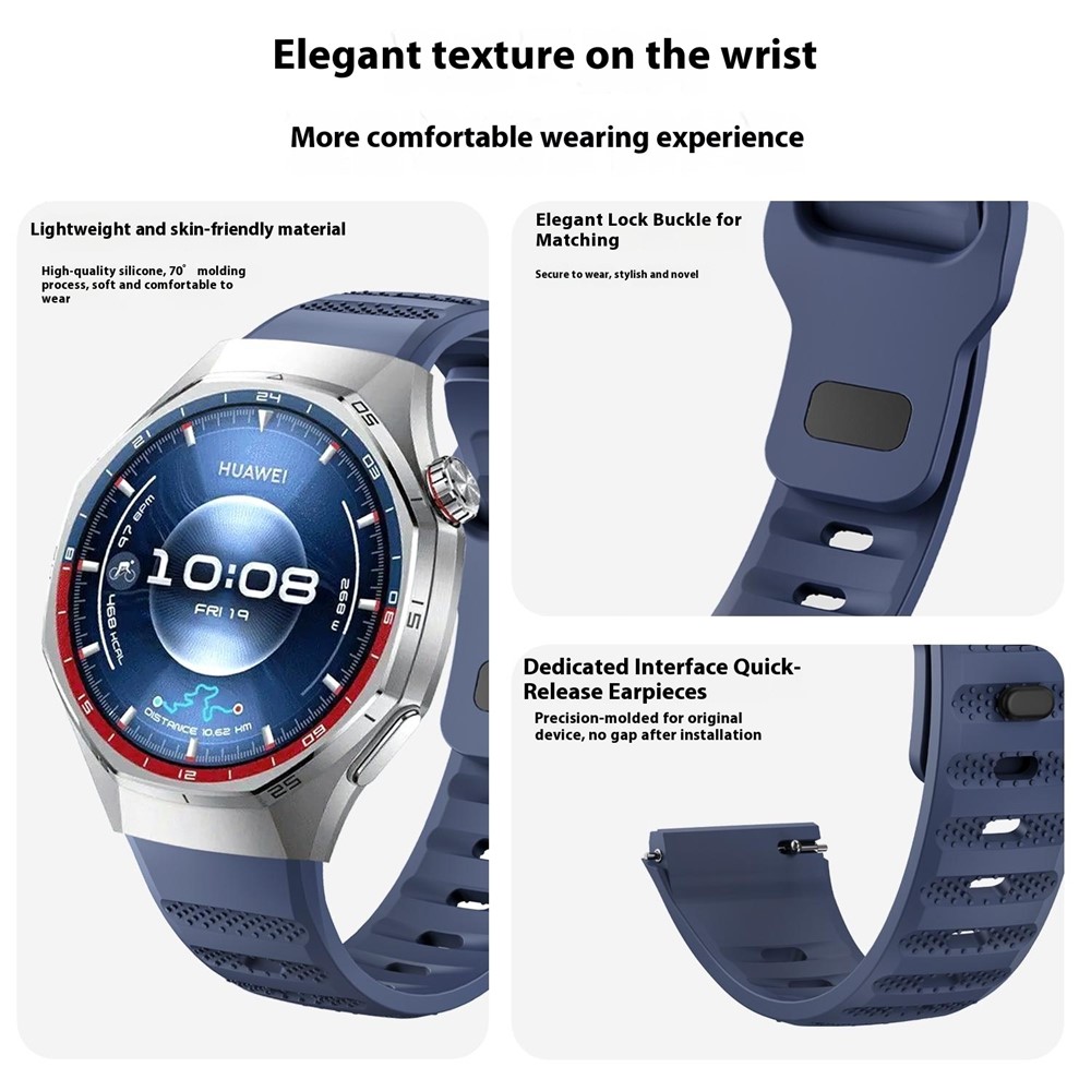  Huawei Watch GT 6 Pro 46 mm Armband AeroSilicone Blå