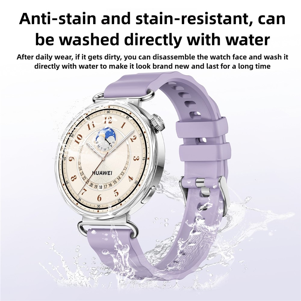  Klockarmband 18 mm Quick Release Wave Silikon Vit