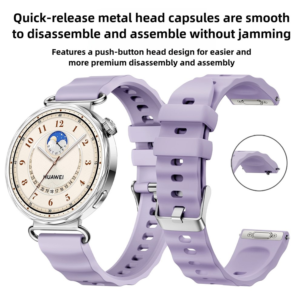  Klockarmband 18 mm Quick Release Wave Silikon Starlight