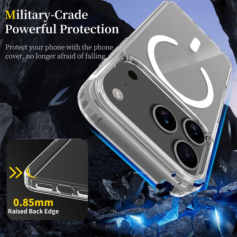  iPhone 18 Pro / 17 Pro Skal MagSafe TPU Transparent