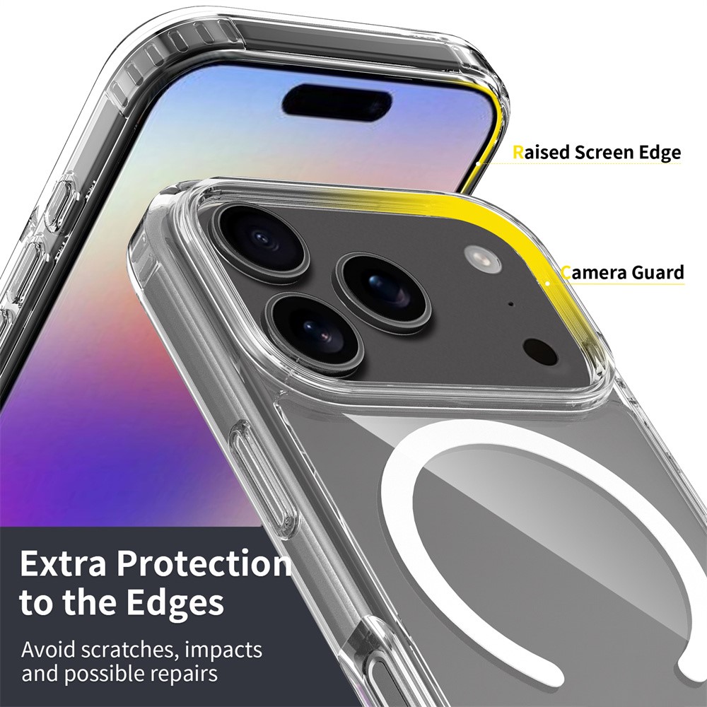  iPhone 18 Pro / 17 Pro Skal MagSafe TPU Transparent