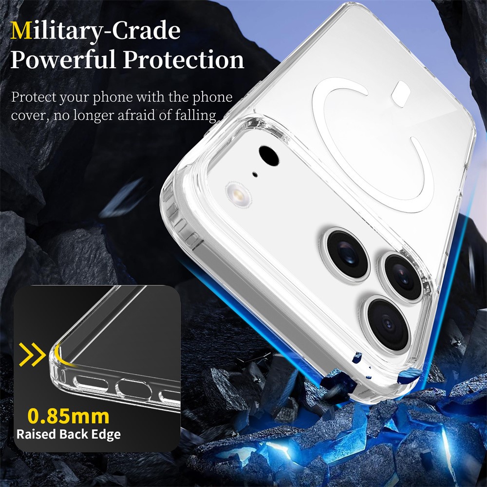  iPhone 18 Pro Max / 17 Pro Max Skal MagSafe TPU Transparent