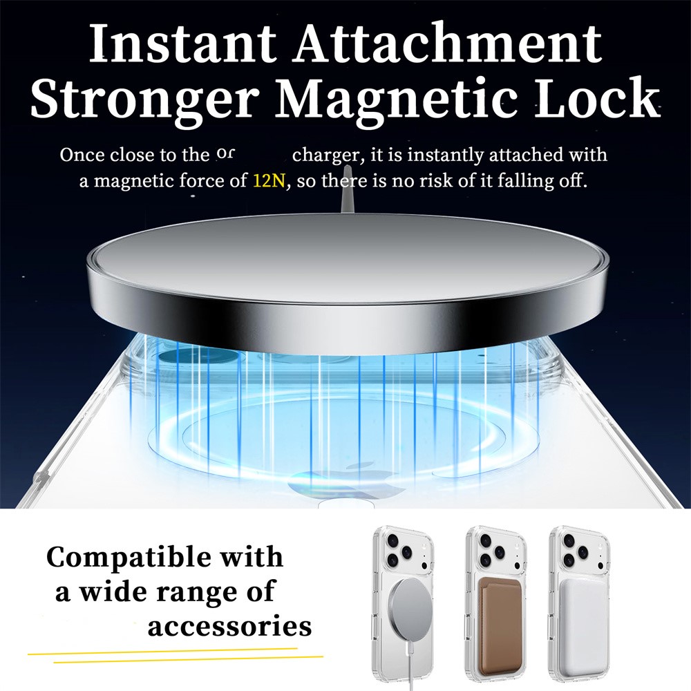  iPhone 18 Pro Max / 17 Pro Max Skal MagSafe TPU Transparent