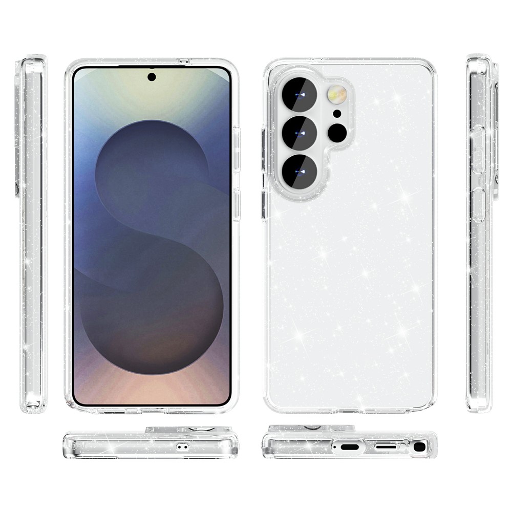  Samsung Galaxy S26 Ultra Skal Glitter TPU Vit