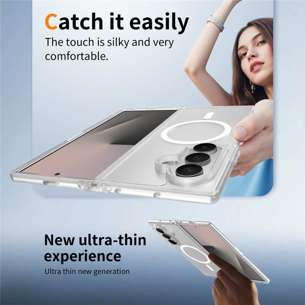  Samsung Galaxy Z Fold 8 Ultra Skal MagSafe TPU Transparent
