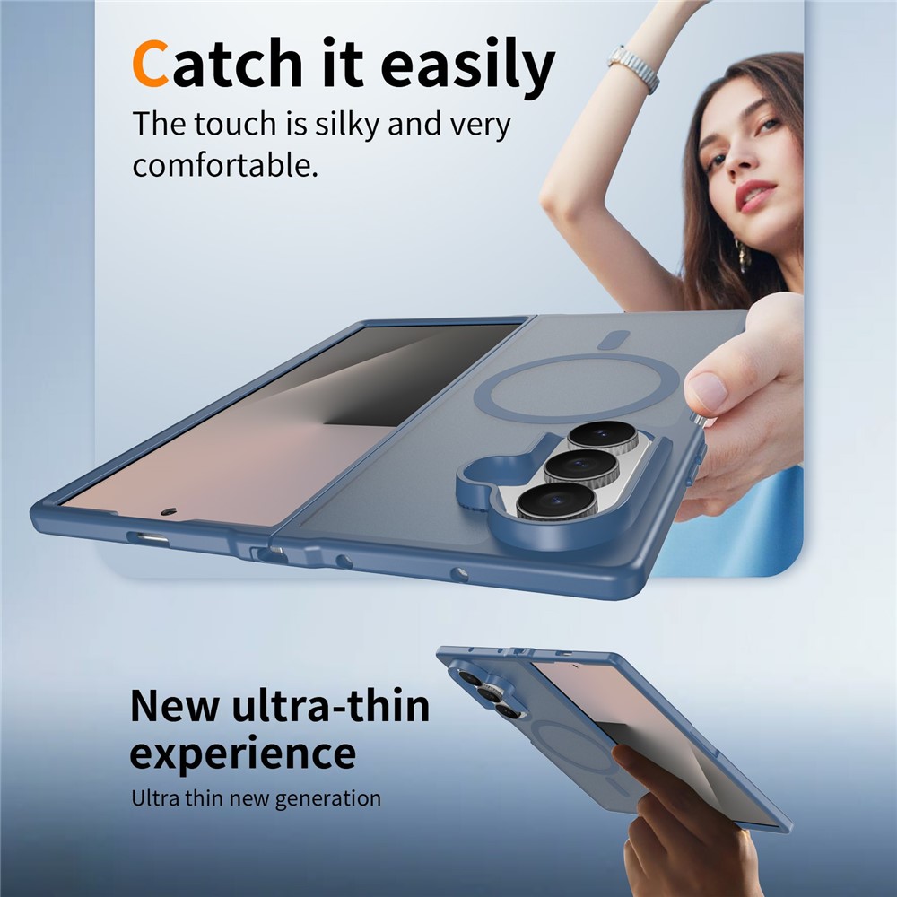  Samsung Galaxy Z Fold 8 Ultra Skal MagSafe TPU Blå