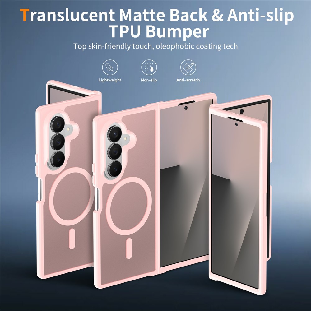  Samsung Galaxy Z Fold 8 Ultra Skal MagSafe TPU Rosa
