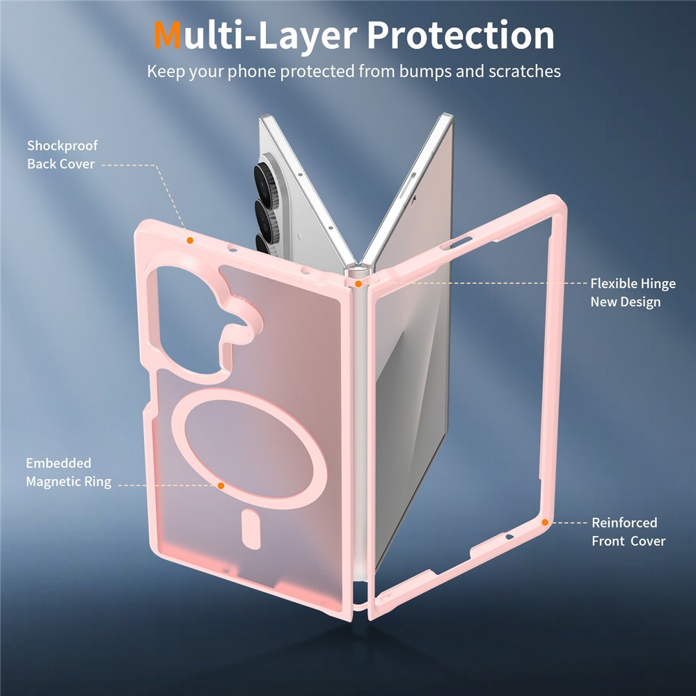  Samsung Galaxy Z Fold 8 Ultra Skal MagSafe TPU Rosa
