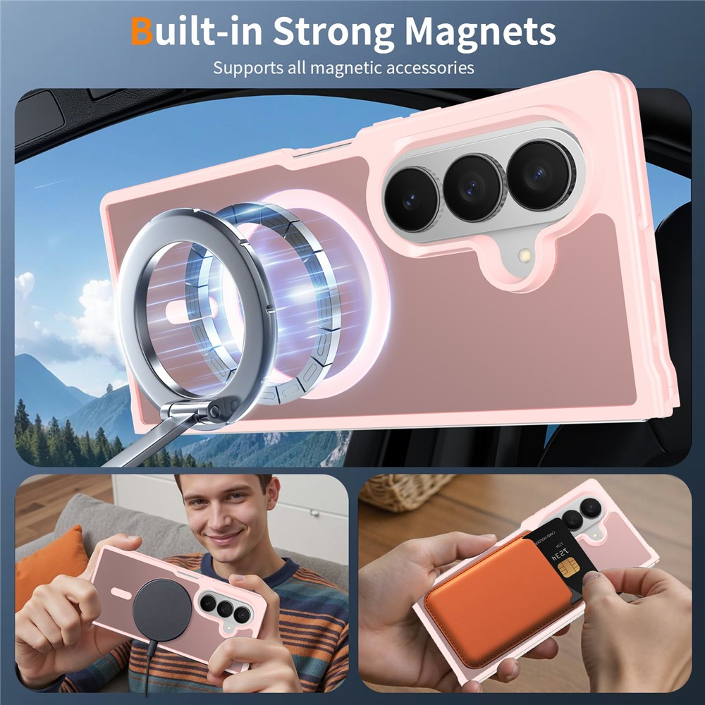  Samsung Galaxy Z Fold 8 Ultra Skal MagSafe TPU Rosa