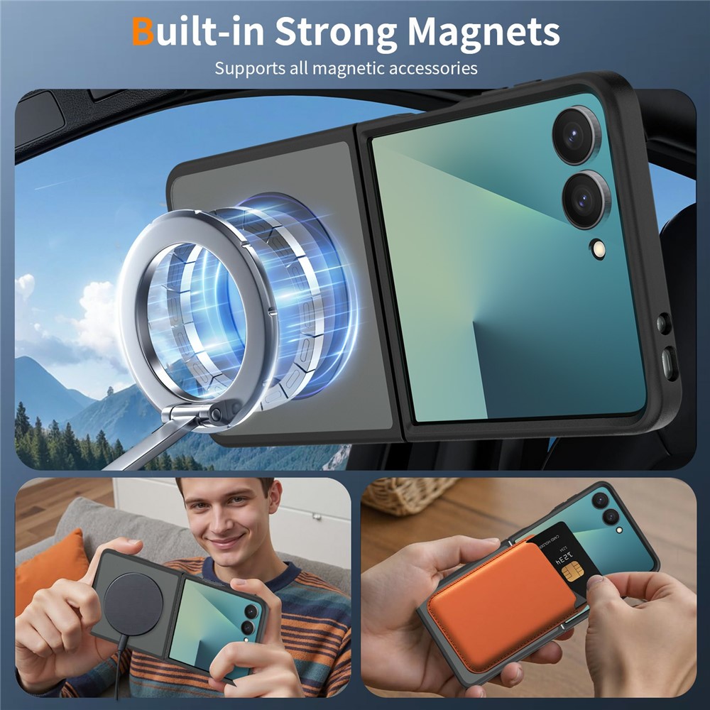  Samsung Galaxy Z Flip 8 Skal MagSafe TPU Svart