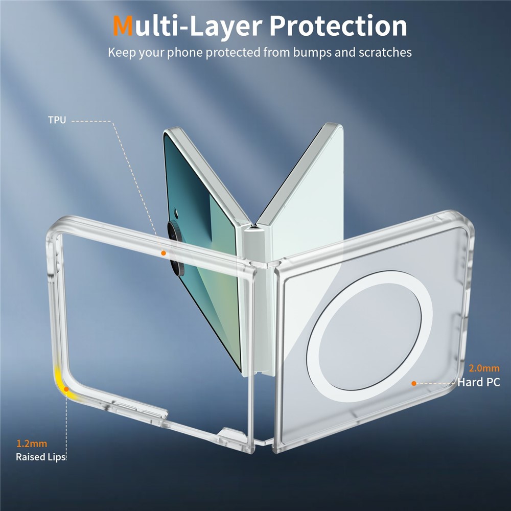  Samsung Galaxy Z Flip 8 Skal MagSafe TPU Transparent