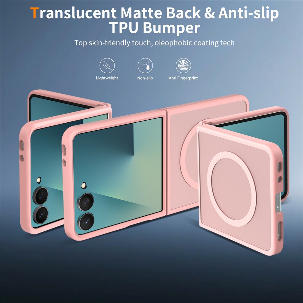  Samsung Galaxy Z Flip 8 Skal MagSafe TPU Rosa