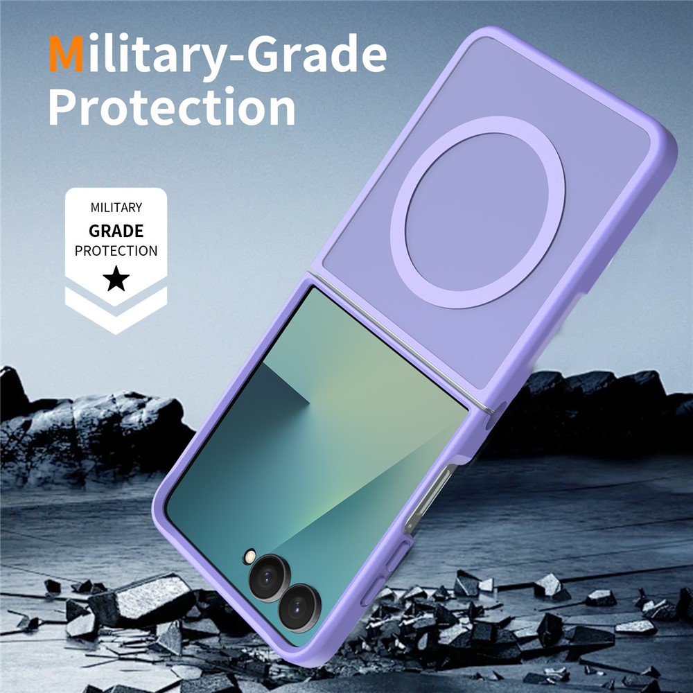  Samsung Galaxy Z Flip 8 Skal MagSafe TPU Lila
