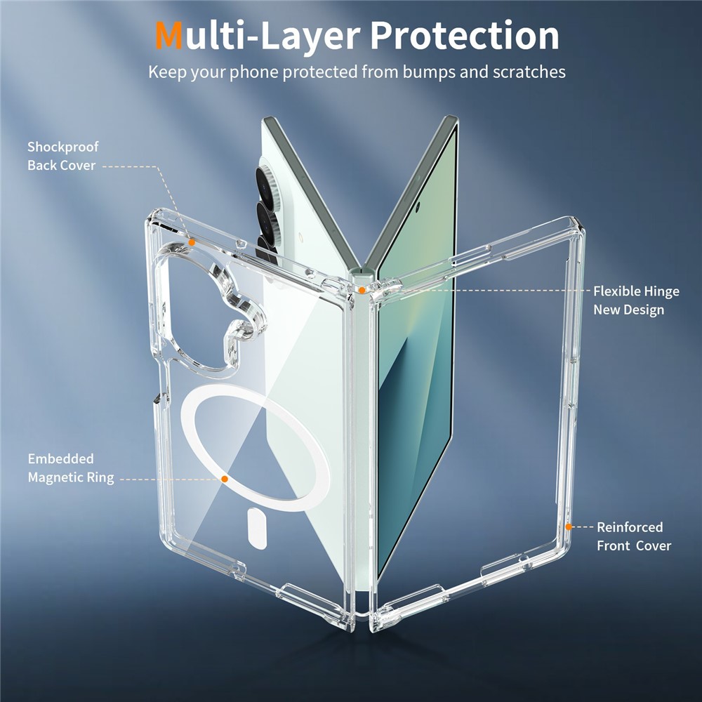  Samsung Galaxy Z Fold 8 Ultra Skal MagSafe TPU Transparent