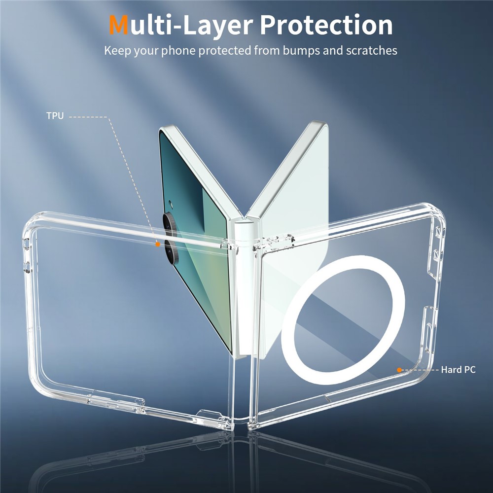 Samsung Galaxy Z Flip 8 Skal MagSafe TPU Transparent