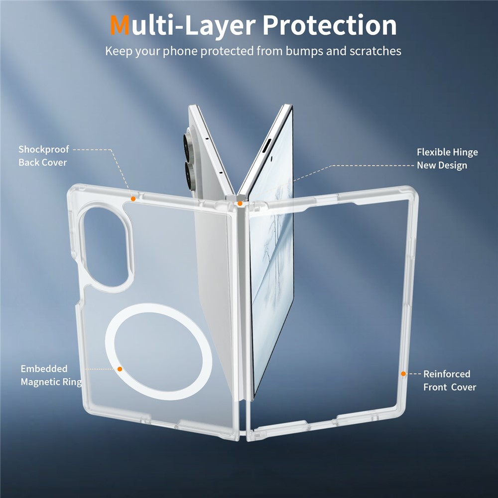  Samsung Galaxy Z Fold 8 Skal MagSafe TPU Transparent