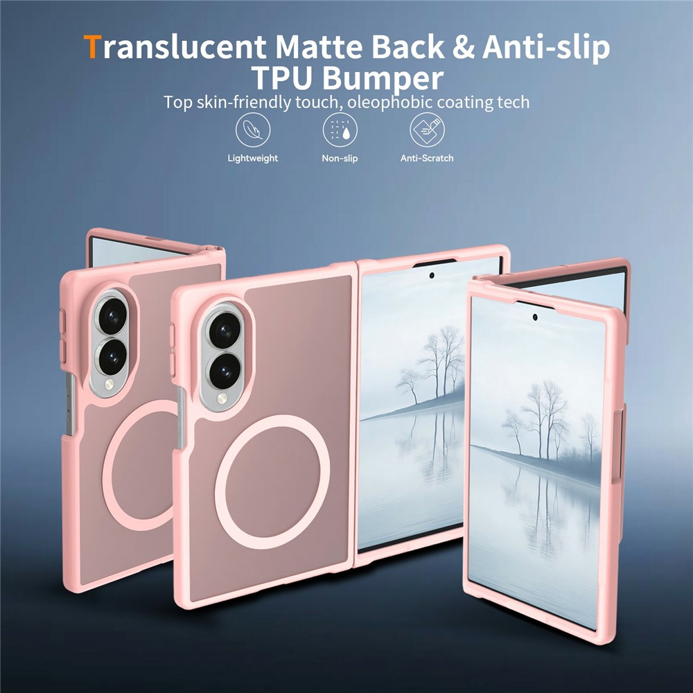  Samsung Galaxy Z Fold 8 Skal MagSafe TPU Rosa
