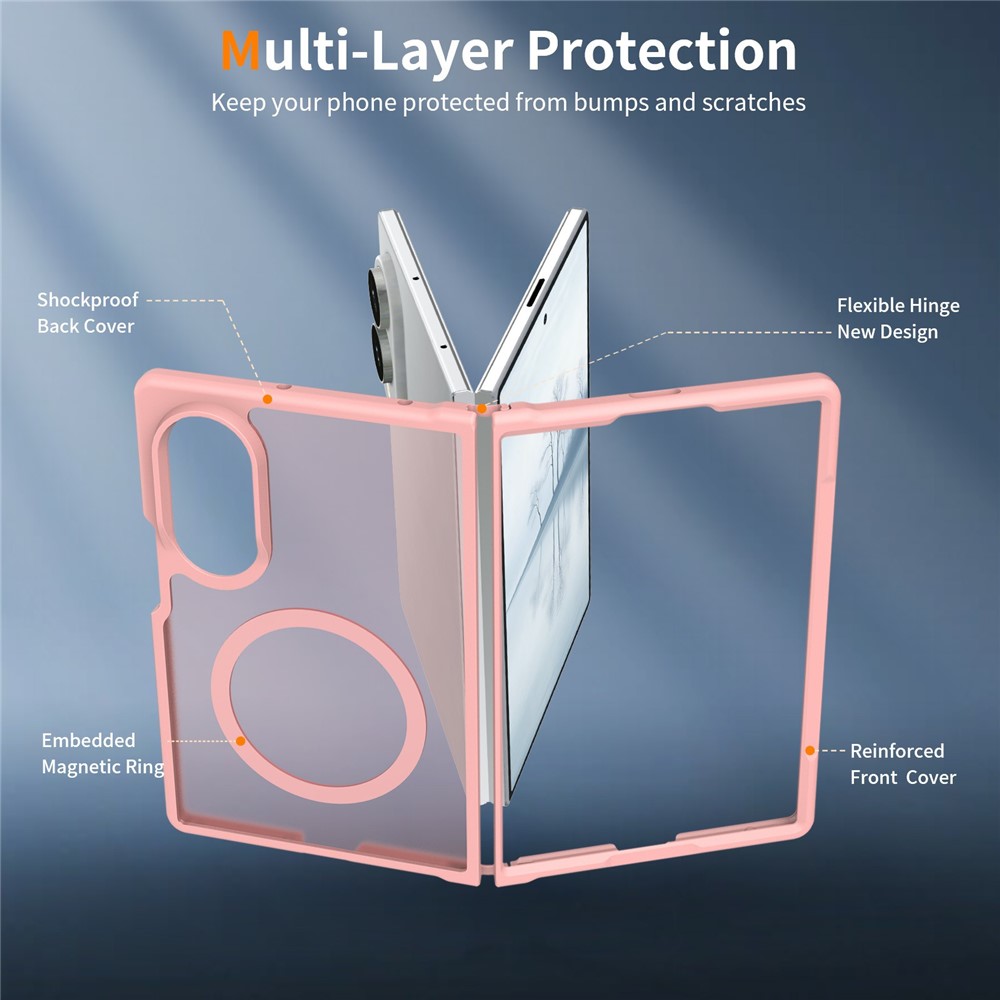  Samsung Galaxy Z Fold 8 Skal MagSafe TPU Rosa