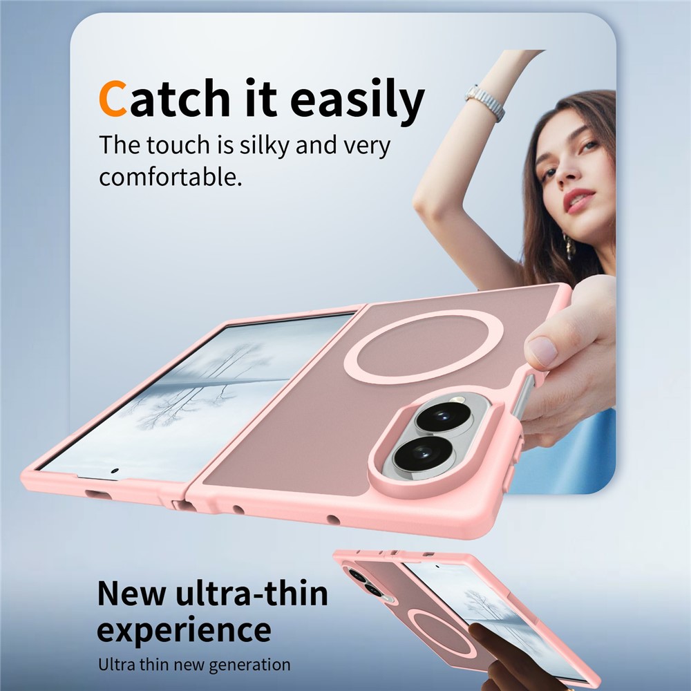  Samsung Galaxy Z Fold 8 Skal MagSafe TPU Rosa