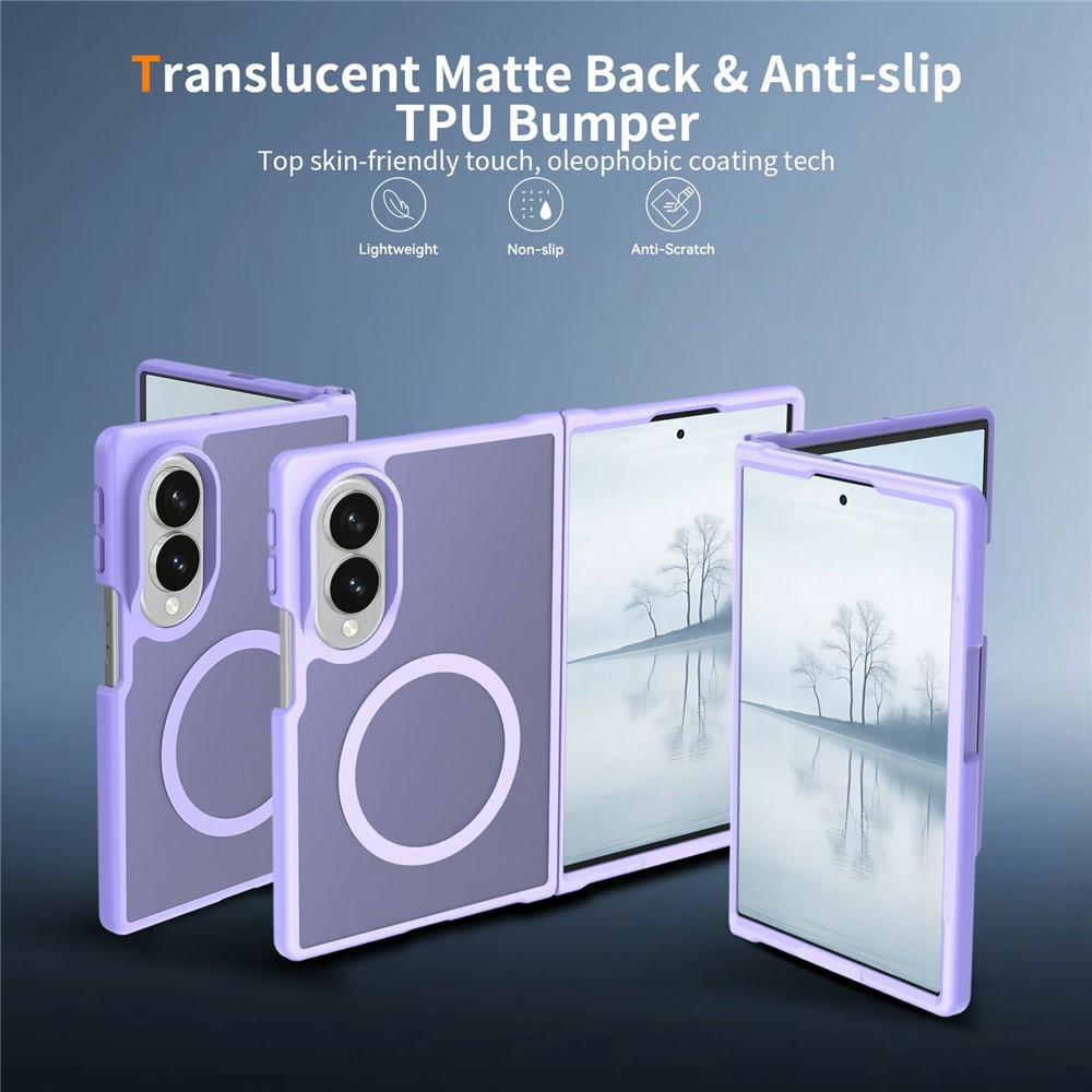  Samsung Galaxy Z Fold 8 Skal MagSafe TPU Lila