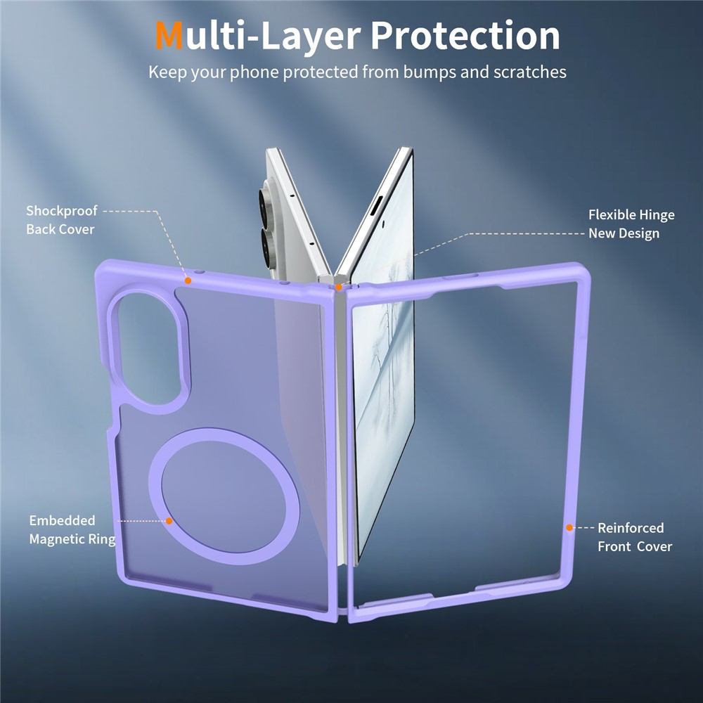  Samsung Galaxy Z Fold 8 Skal MagSafe TPU Lila