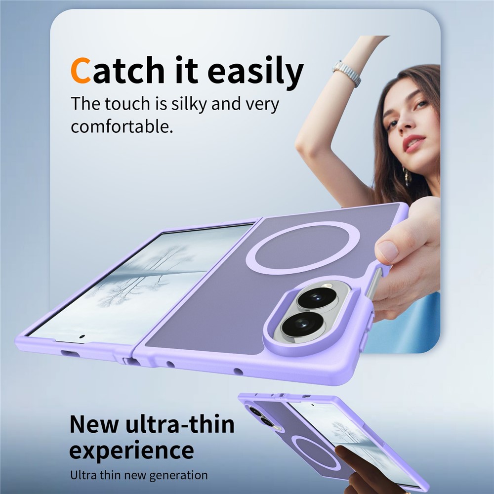  Samsung Galaxy Z Fold 8 Skal MagSafe TPU Lila