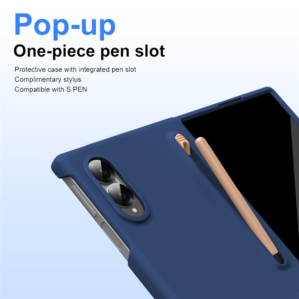  Samsung Galaxy Z Fold 8 Skal Inkl. Skärmskydd & Penna Safirblå