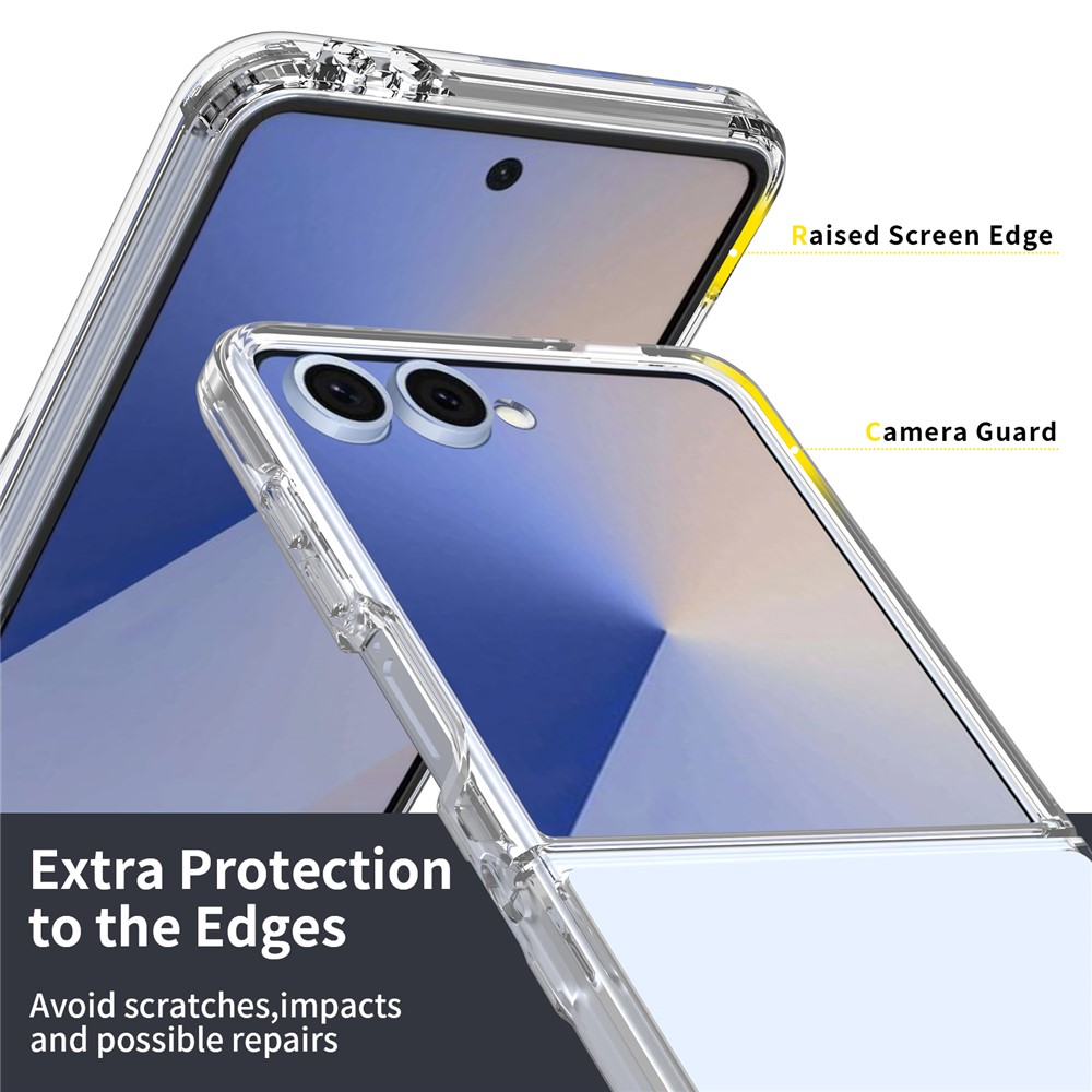  Samsung Galaxy Z Flip 8 Skal Stöttåligt TPU Transparent