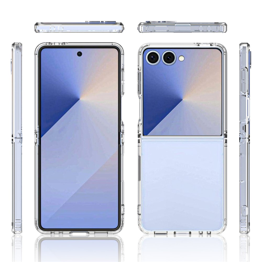  Samsung Galaxy Z Flip 8 Skal Stöttåligt TPU Transparent