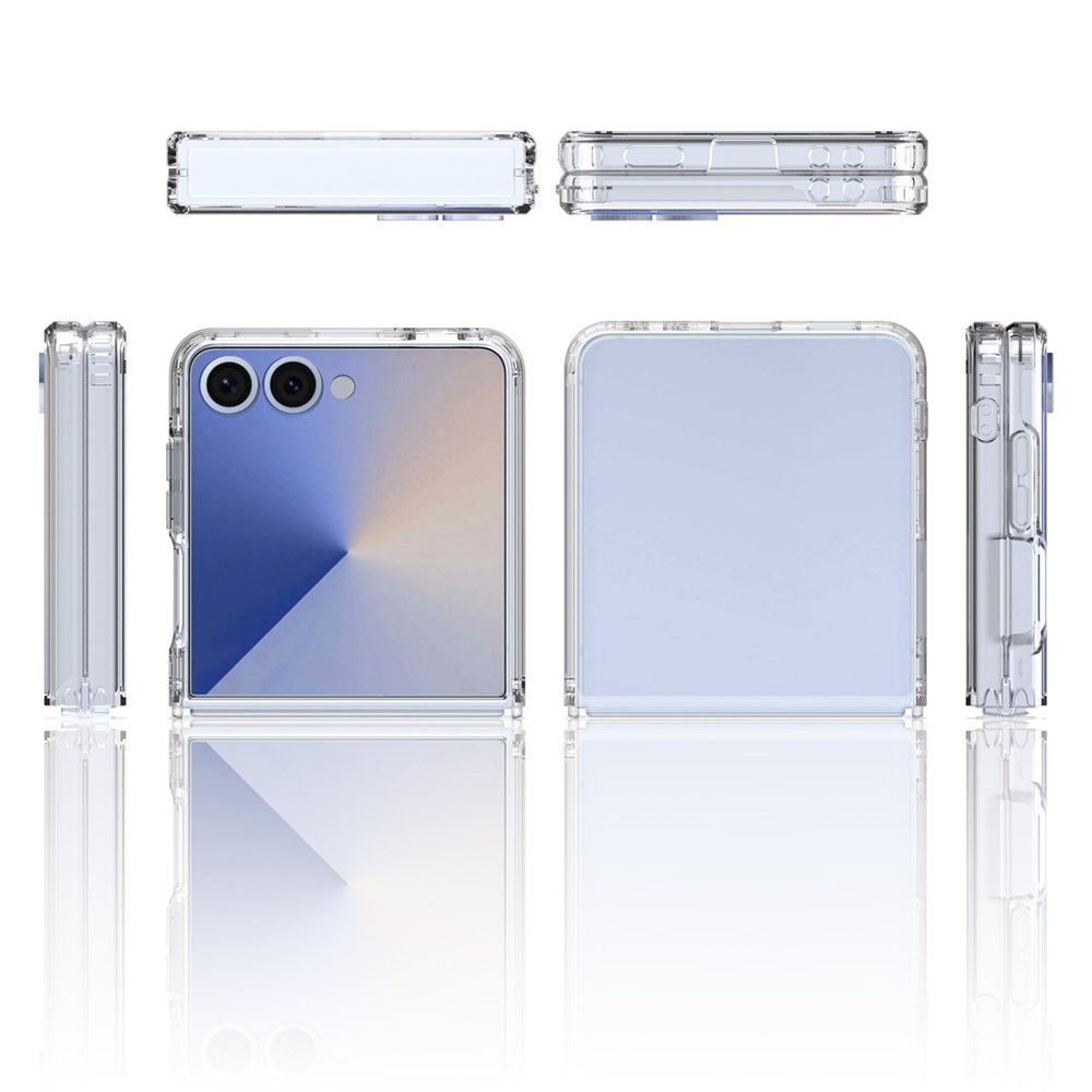  Samsung Galaxy Z Flip 8 Skal Stöttåligt TPU Transparent