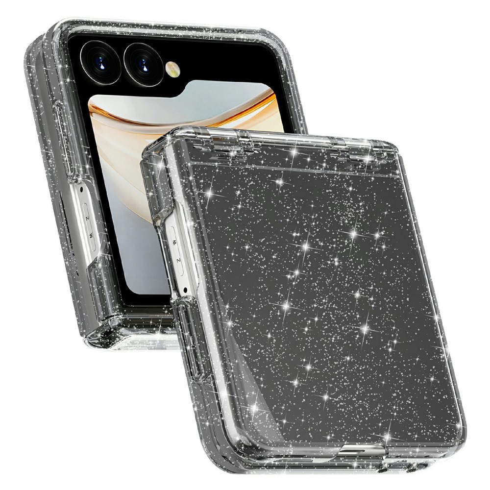  Samsung Galaxy Z Flip 8 Skal Glitter TPU Svart