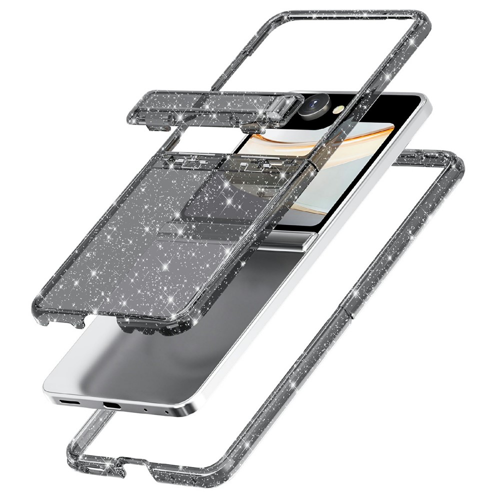  Samsung Galaxy Z Flip 8 Skal Glitter TPU Svart