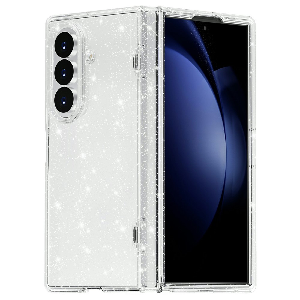  Samsung Galaxy Z Fold 8 Ultra Skal Glitter TPU Vit