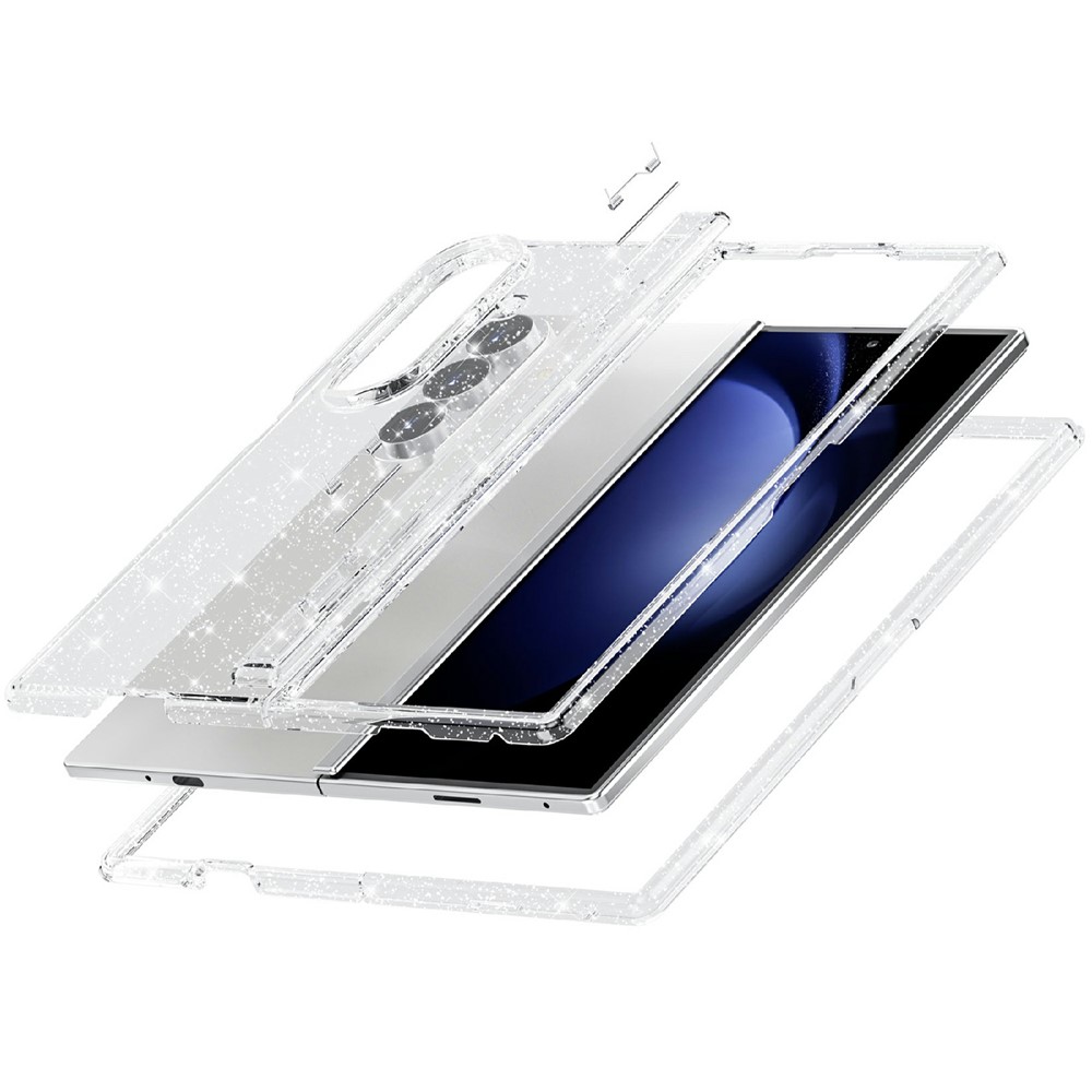  Samsung Galaxy Z Fold 8 Ultra Skal Glitter TPU Vit