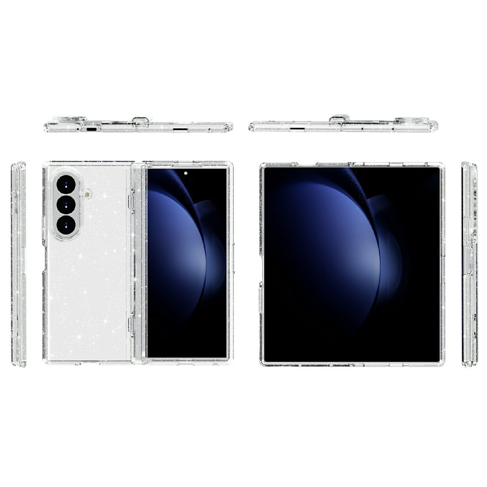  Samsung Galaxy Z Fold 8 Ultra Skal Glitter TPU Vit