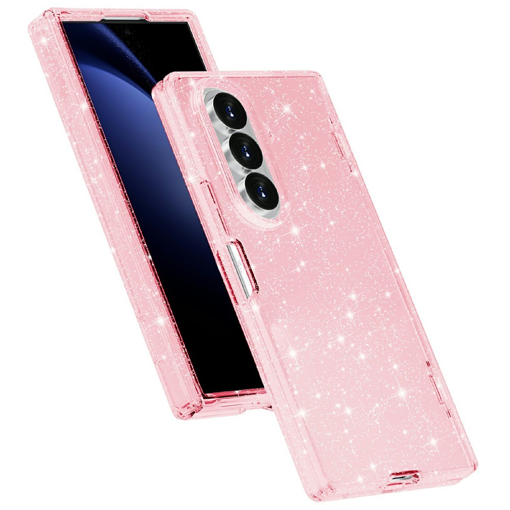  Samsung Galaxy Z Fold 8 Ultra Skal Glitter TPU Rosa