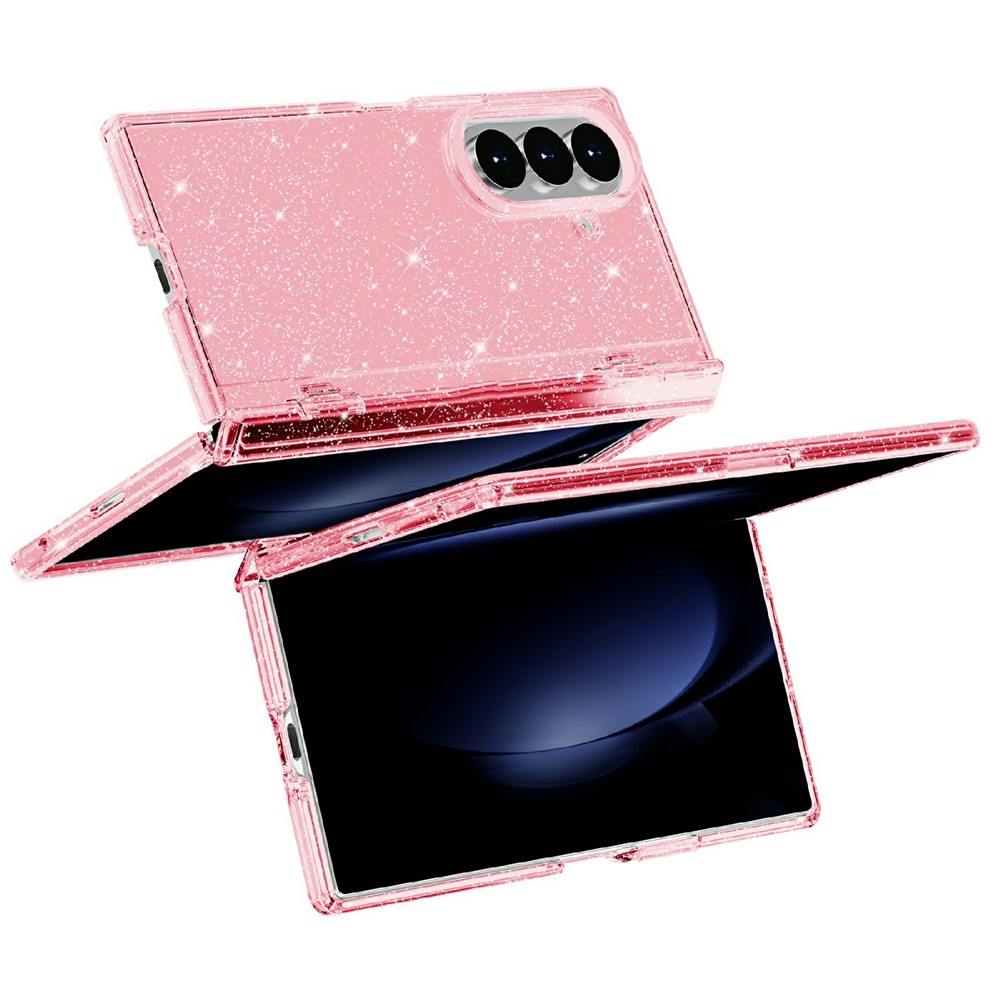  Samsung Galaxy Z Fold 8 Ultra Skal Glitter TPU Rosa
