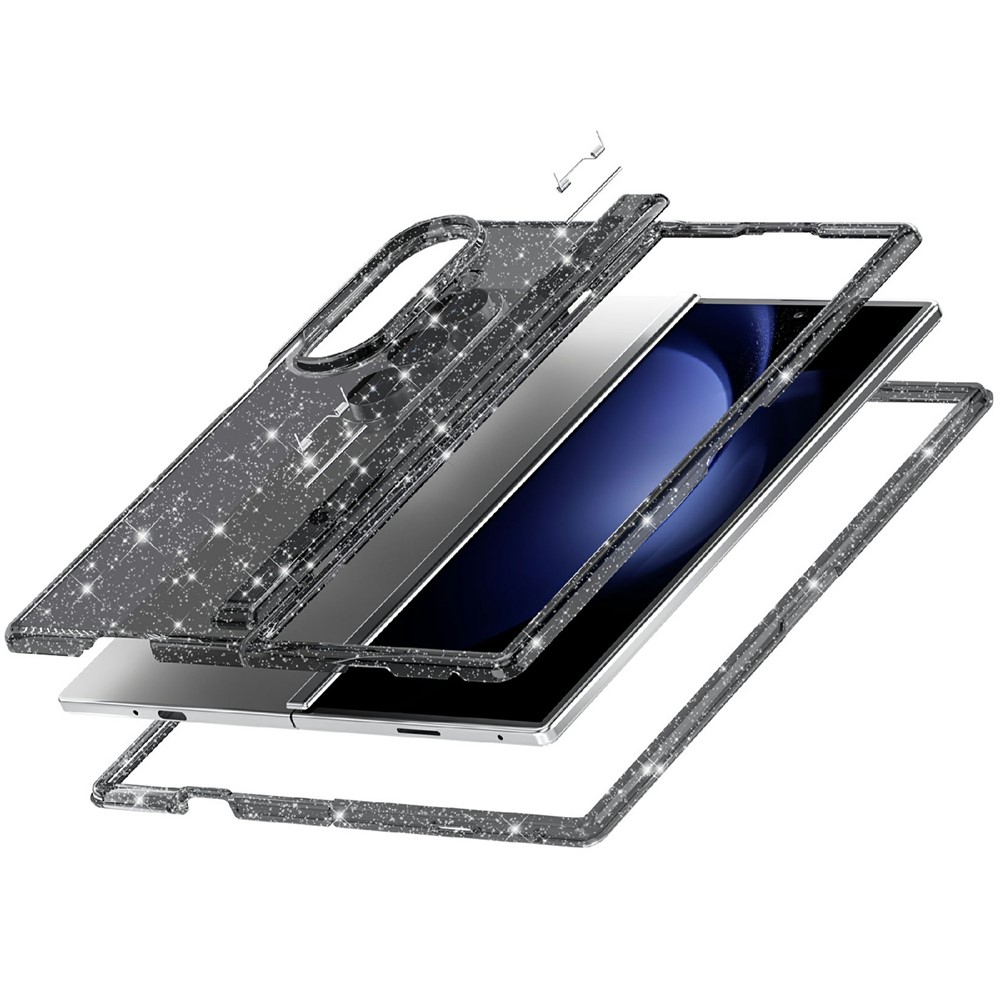  Samsung Galaxy Z Fold 8 Ultra Skal Glitter TPU Svart