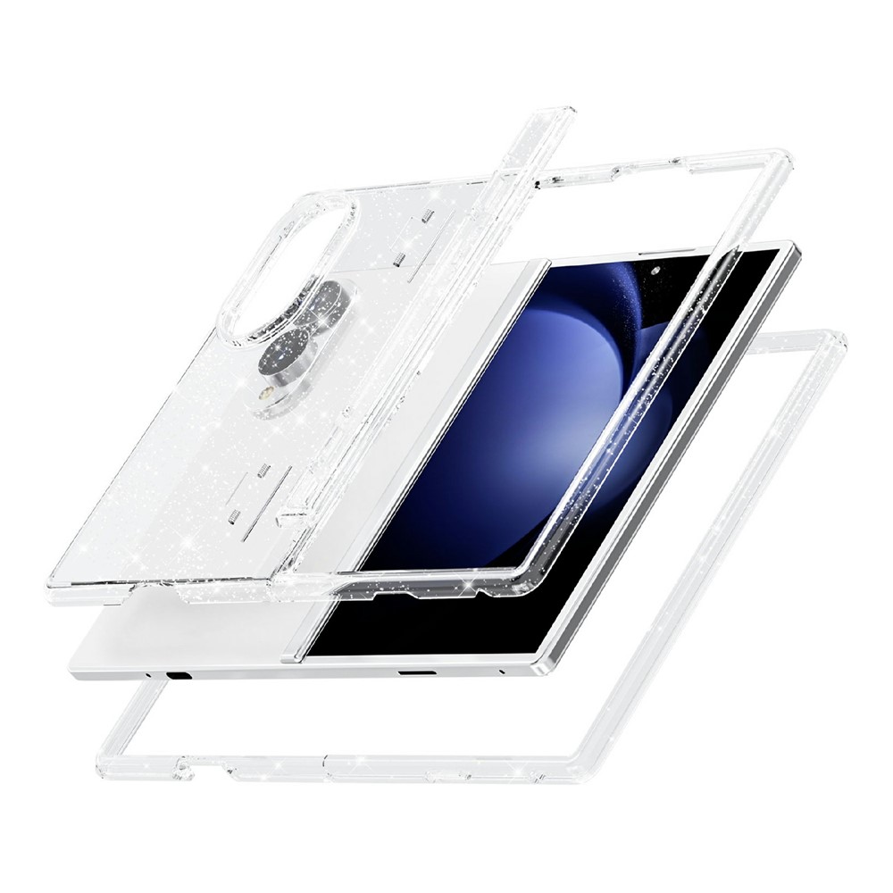  Samsung Galaxy Z Fold 8 Skal Glitter TPU Vit